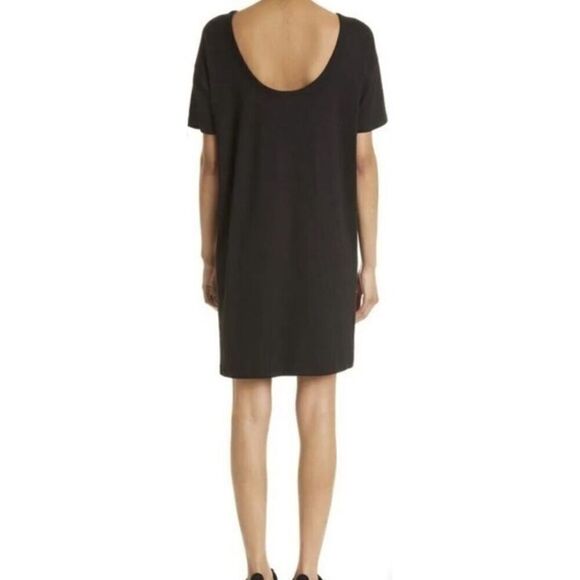 Rag & Bone Scoop Back Black Mini T Shirt Dress NWT Size Small - Picture 2 of 6